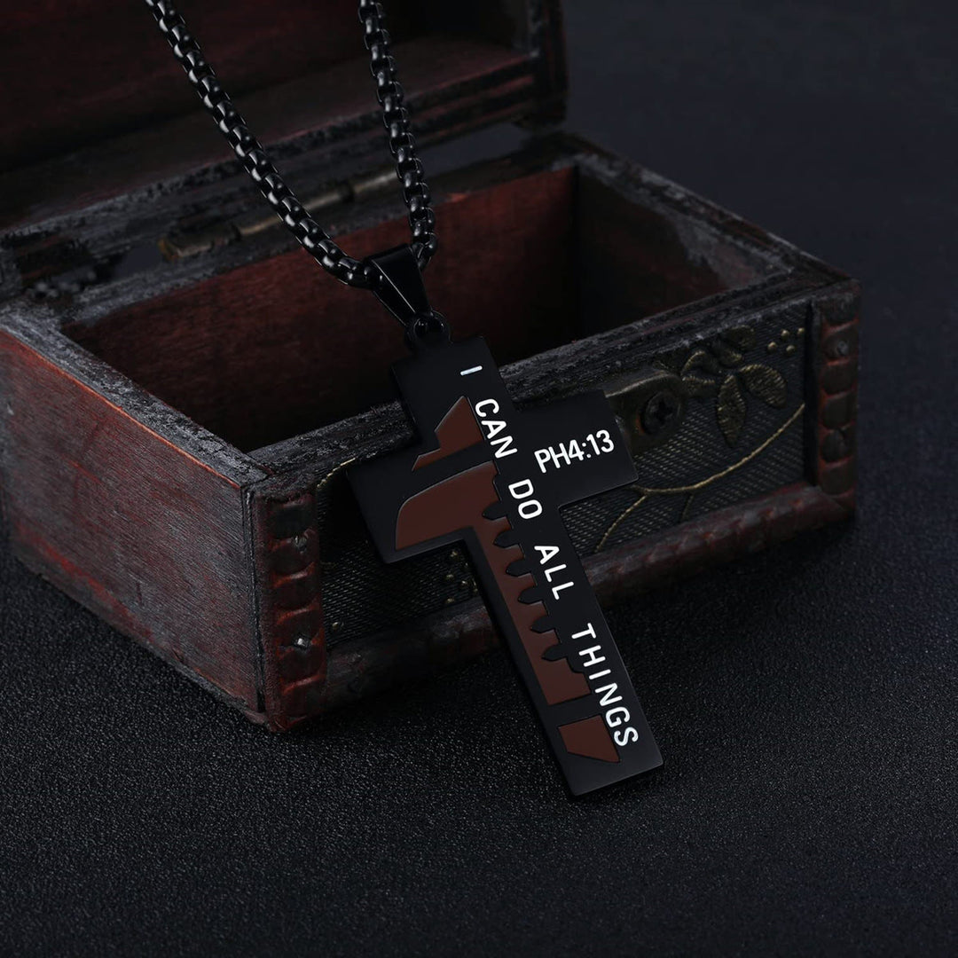 Collana con croce da rugby/basket di Christianartworkshop: dolce devozione per gli amanti dello sport - image 2