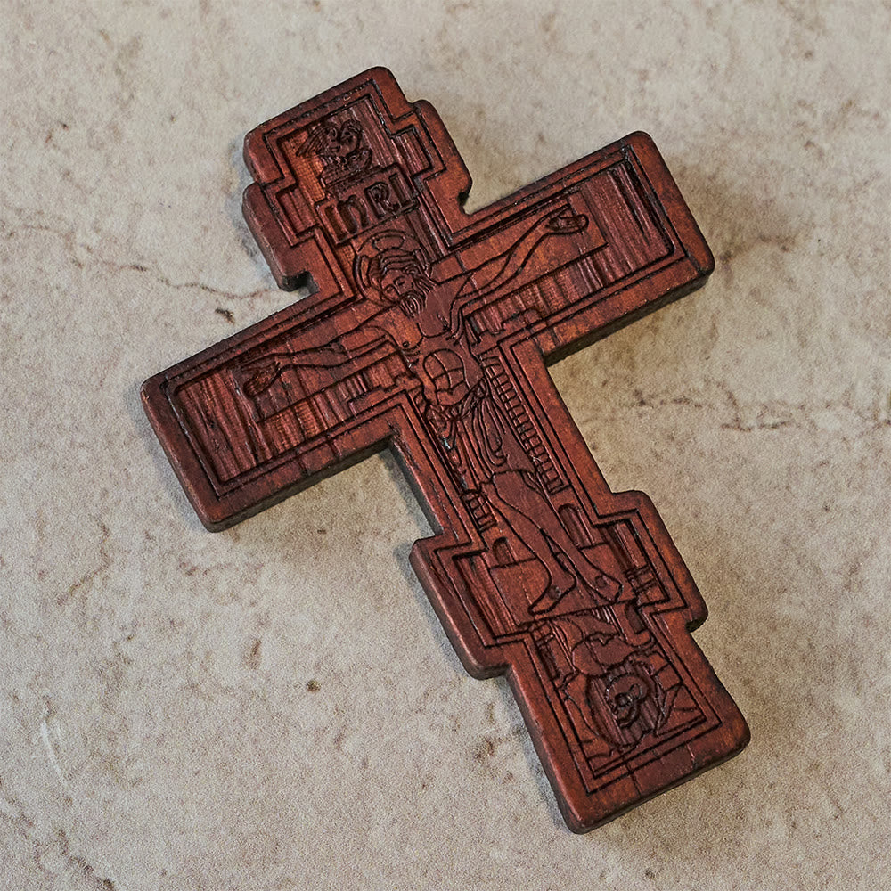Christianartworkshop Crocifisso tascabile in terra: silenzioso promemoria del sacrificio - image 3