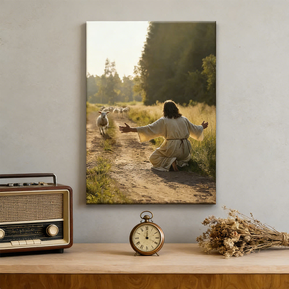 Christianartworkshop Serene Good Shepherd Wall Art Print: Caldo compagno di gentile cura - image 8
