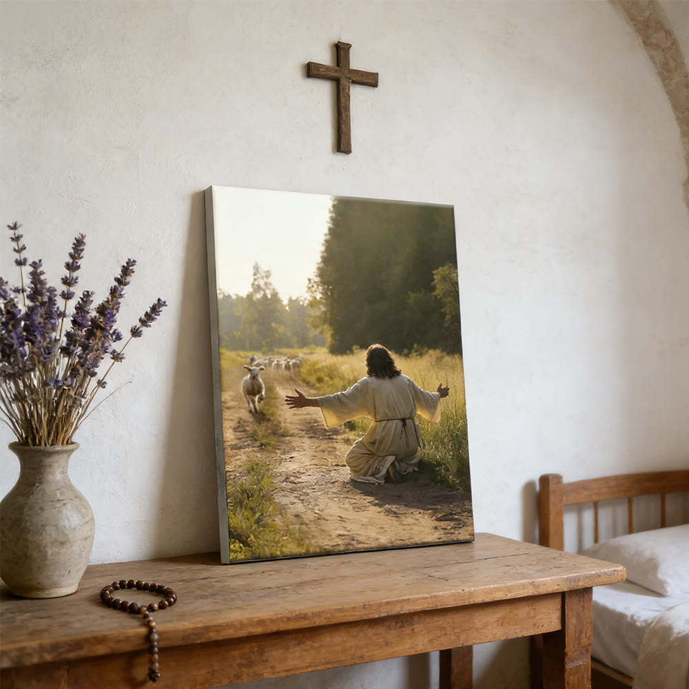 Christianartworkshop Serene Good Shepherd Wall Art Print: Caldo compagno di gentile cura - image 6