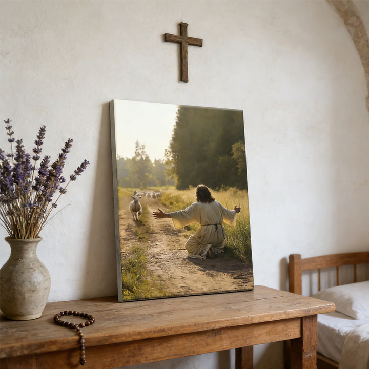 Christianartworkshop Serene Good Shepherd Wall Art Print: Caldo compagno di gentile cura - image 6