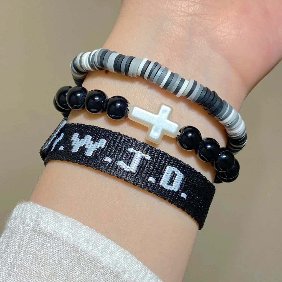 Bracciale Faith Prompt Christianartworkshop con perlina a croce e biglietto WWJD: un ricordo pronto da regalare - image 7