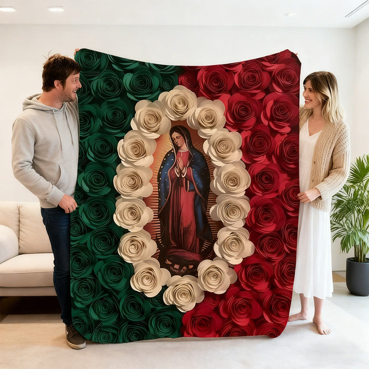 Christianartworkshop Coperta arazzo della Sacra Madonna: calda compagna della grazia quotidiana - image 2