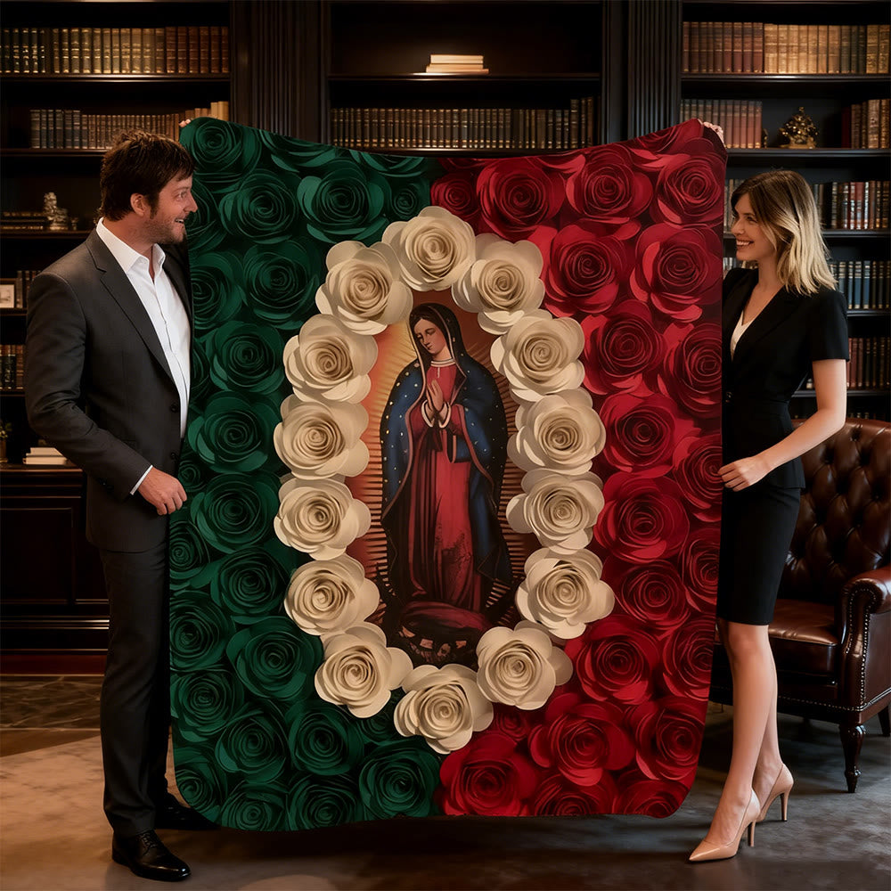 Christianartworkshop Coperta arazzo della Sacra Madonna: calda compagna della grazia quotidiana - image 3