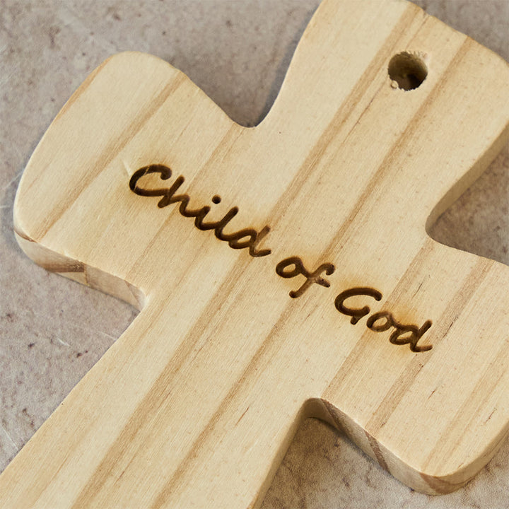 Christianartworkshop Decorazione a croce in legno con incisione del Figlio di Dio: dolce appartenenza per gli spazi domestici - image 4