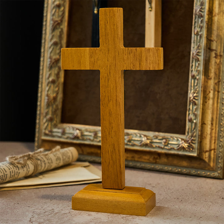 Christianartworkshop Crocifisso dell'Amore Redentore, Decorazione da Scrivania: Il Suo Dono in Stile Sobrio - image 3