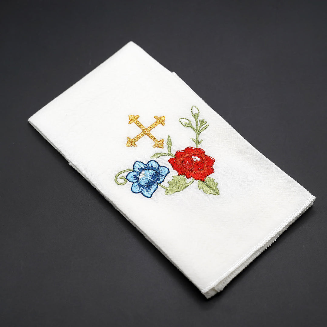 Christianartworkshop Fazzoletto Sacro Ricamato: Fede in Ogni Punto - H - 1 pezzo - image 31