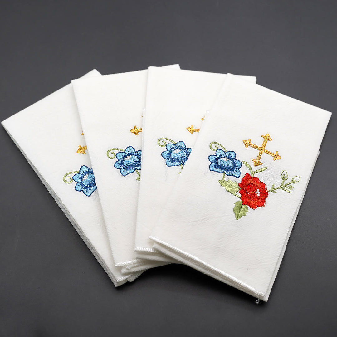 Christianartworkshop Fazzoletto Sacro Ricamato: Fede in Ogni Punto - H - 4 pezzi - image 34