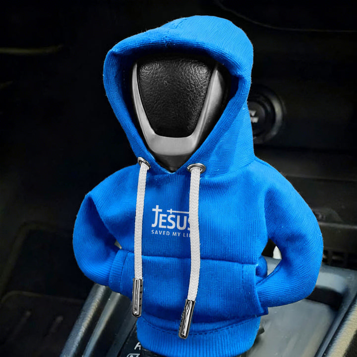 Christianartworkshop Felpa con cappuccio Jesus Saved My Life Car Shift Cover: una coraggiosa dichiarazione di fede - image 9