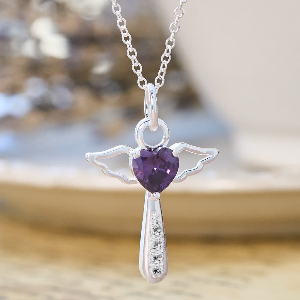 Collane con croce e zirconi di Christianartworkshop: comfort e morbidezza con simbolismo sacro - Viola - image 0