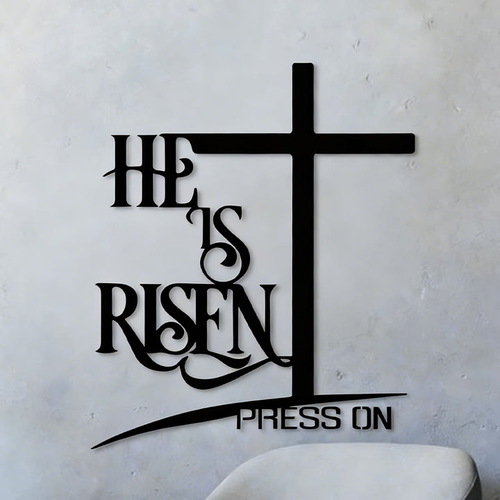 Christianartworkshop HE IS RISEN Stampa artistica da parete a croce: Resurrezione, speranza per gli spazi domestici - image 5