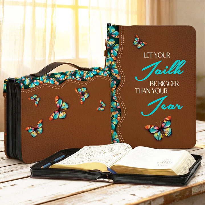 Christianartworkshop Copertina della Bibbia Butterfly & Faith: silenzioso promemoria di speranza e resilienza - 2XL - Regolare (non personalizzato) - image 0