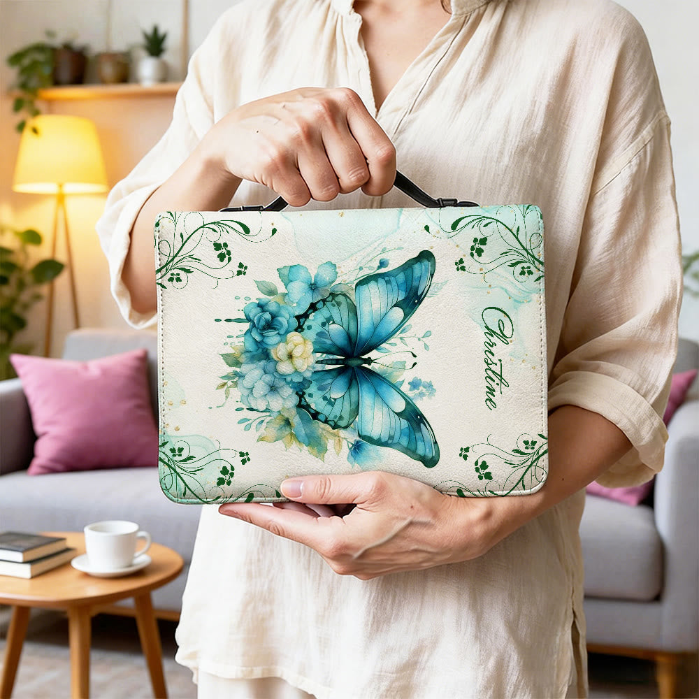 Christianartworkshop Copertina per Bibbia personalizzata con farfalla: una dolce trasformazione per la Sua Parola - image 2