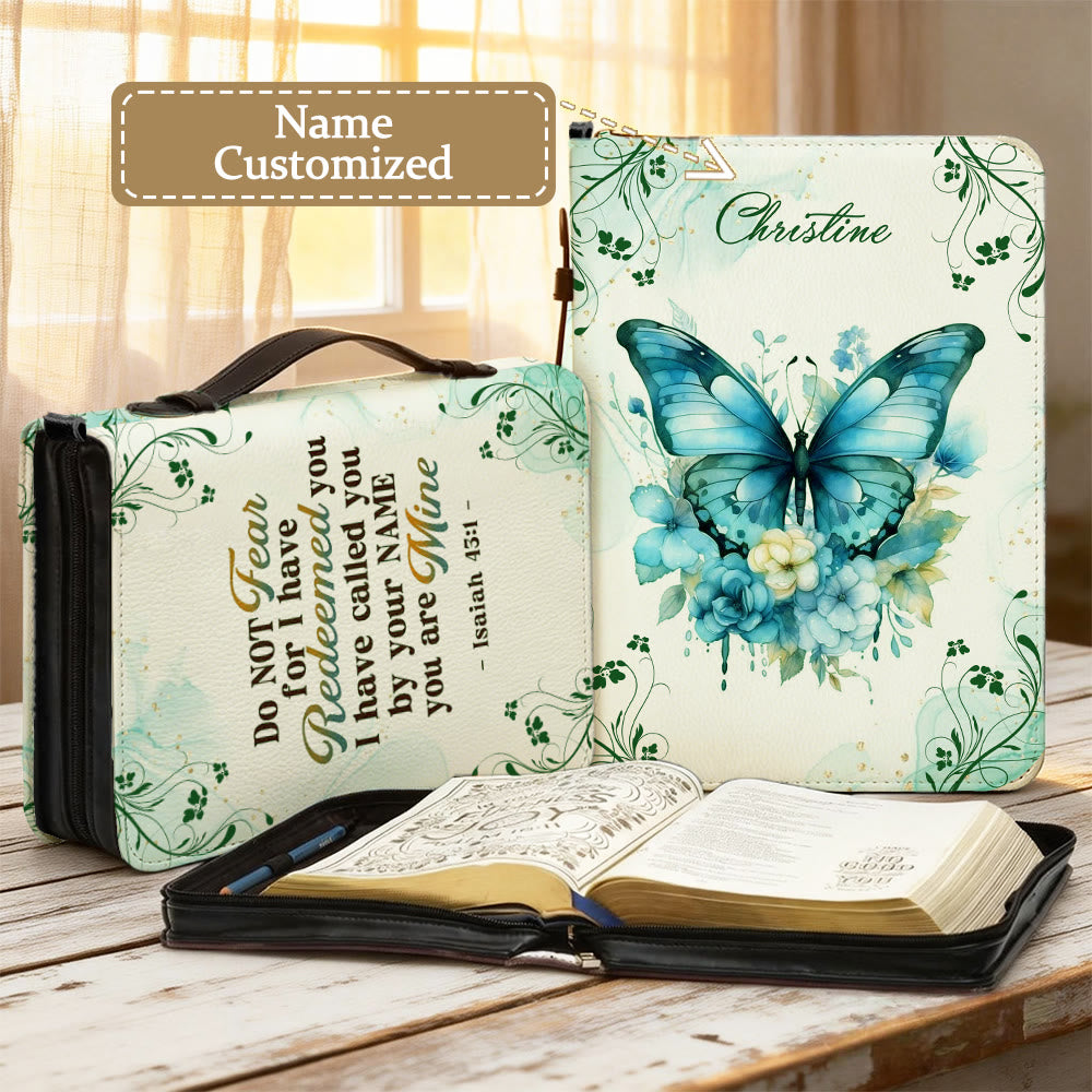 Christianartworkshop Copertina per Bibbia personalizzata con farfalla: una dolce trasformazione per la Sua Parola - 2XL - Nome personalizzato - image 11