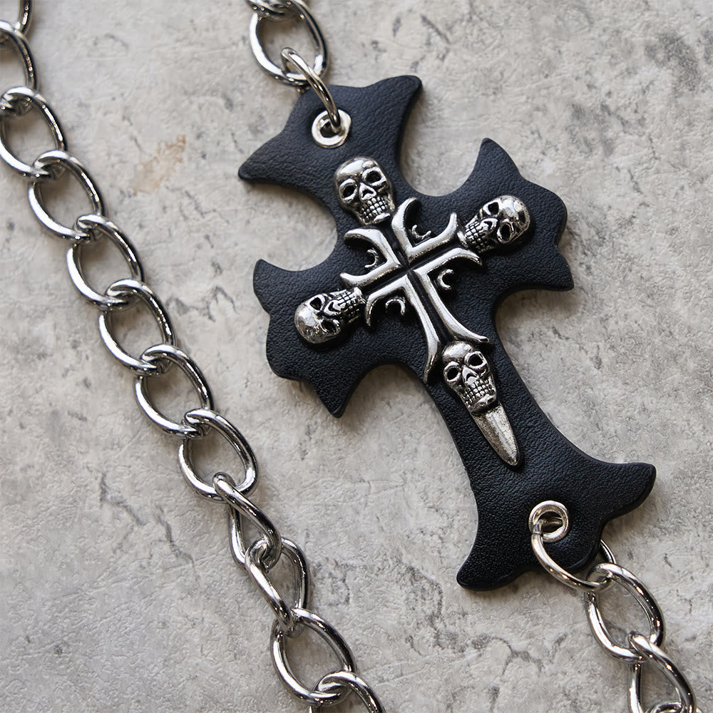 Portafoglio lungo/corto con croce e teschio della fede di Christianartworkshop: silenzioso promemoria di convinzione - image 7