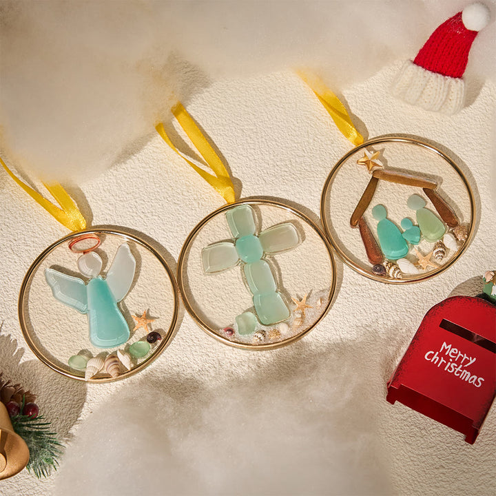 Christianartworkshop Seaglass Faith Series Ornaments: Devozione costiera e narrazione sacra - image 3