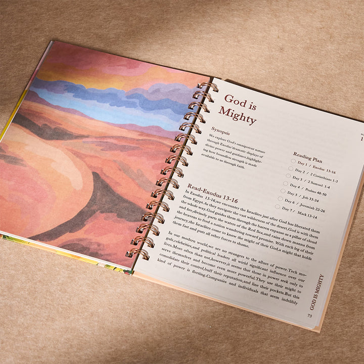 Christianartworkshop Rivista biblica con copertina dai toni caldi: caldo conforto per la riflessione quotidiana - image 4