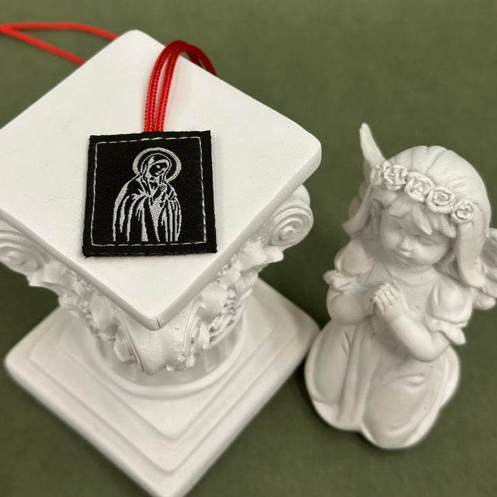 Christianartworkshop Sacro Gesù e lo Scapolare della Madonna: tenero ricordo della sua cura - H - image 8