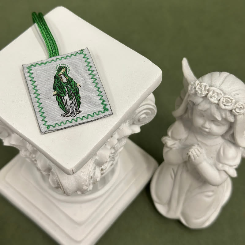 Christianartworkshop Sacro Gesù e lo Scapolare della Madonna: tenero ricordo della sua cura - G - image 7