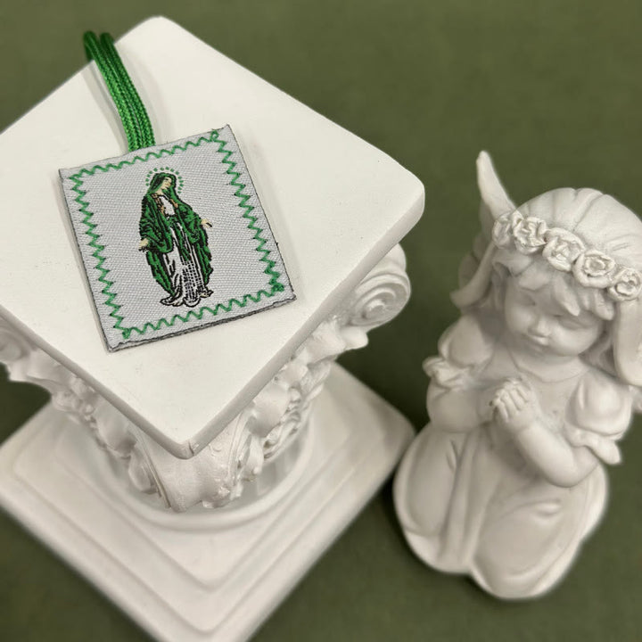Christianartworkshop Sacro Gesù e lo Scapolare della Madonna: tenero ricordo della sua cura - G - image 7