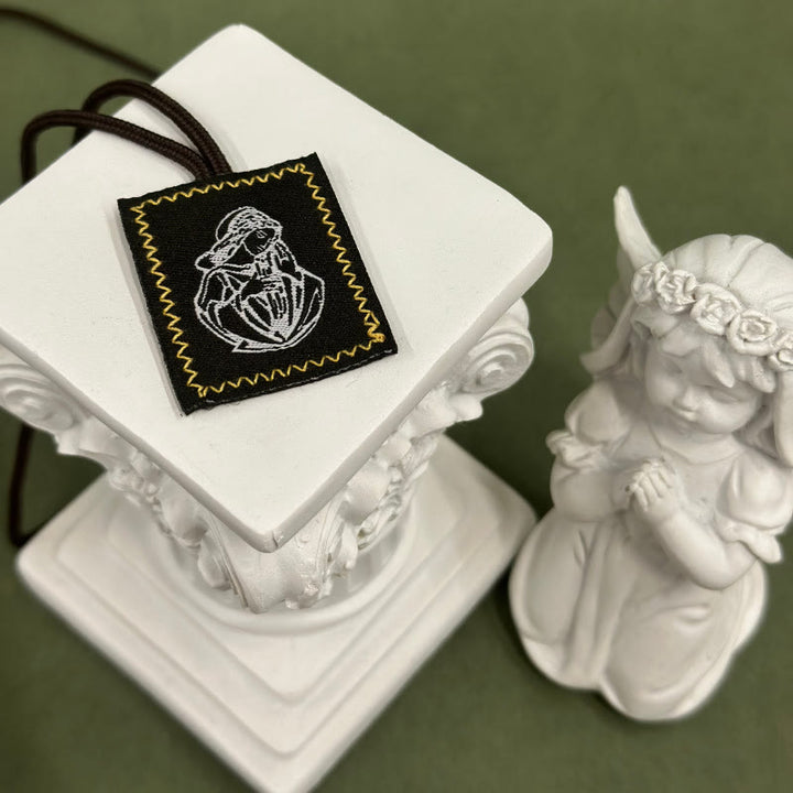 Christianartworkshop Sacro Gesù e lo Scapolare della Madonna: tenero ricordo della sua cura - E - image 5