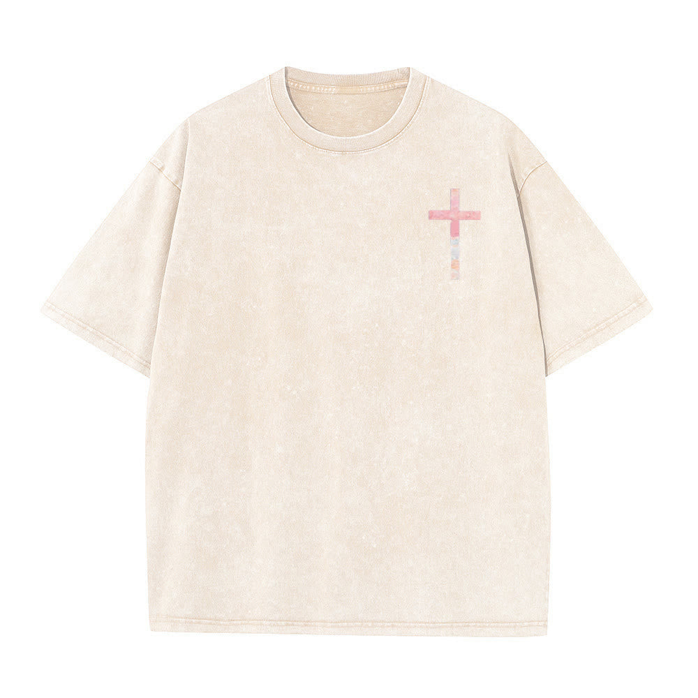 Christianartworkshop Le sue misericordie sono una nuova maglietta cristiana unisex lavata a doppia faccia - image 7