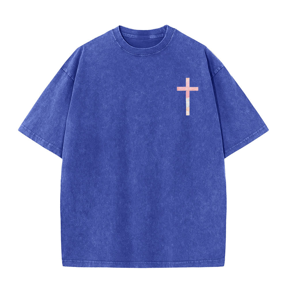 Christianartworkshop Le sue misericordie sono una nuova maglietta cristiana unisex lavata a doppia faccia - image 5