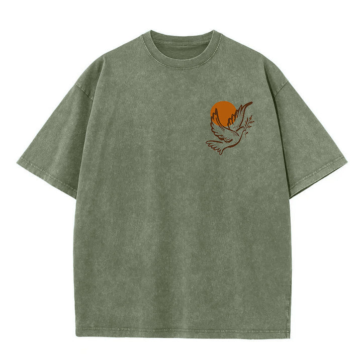 Christianartworkshop Spirito del Signore e Libertà T-shirt unisex lavata - image 9