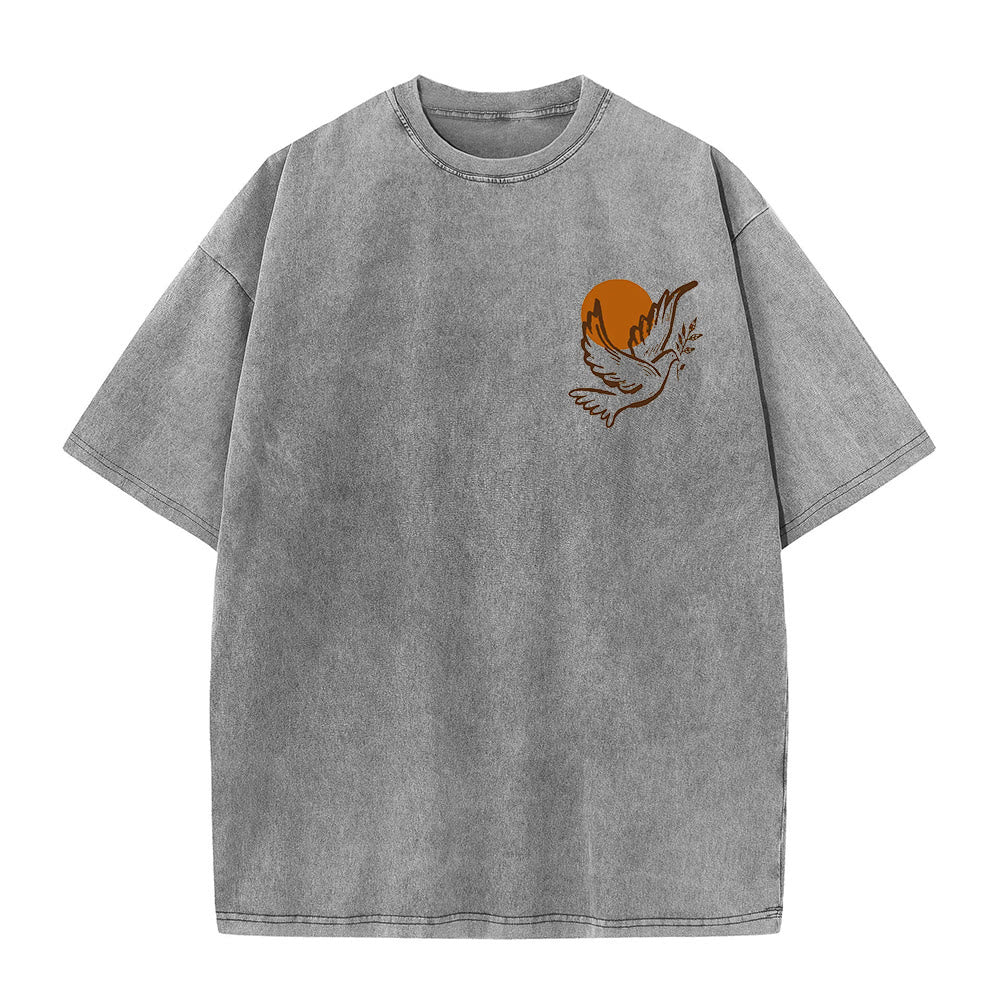 Christianartworkshop Spirito del Signore e Libertà T-shirt unisex lavata - image 7