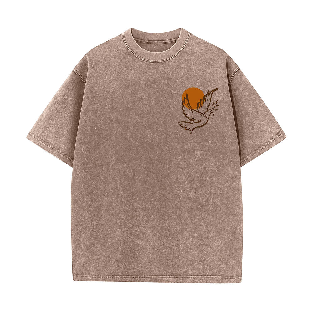Christianartworkshop Spirito del Signore e Libertà T-shirt unisex lavata - image 15