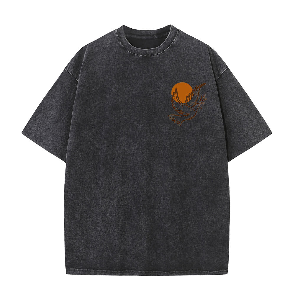 Christianartworkshop Spirito del Signore e Libertà T-shirt unisex lavata - image 17