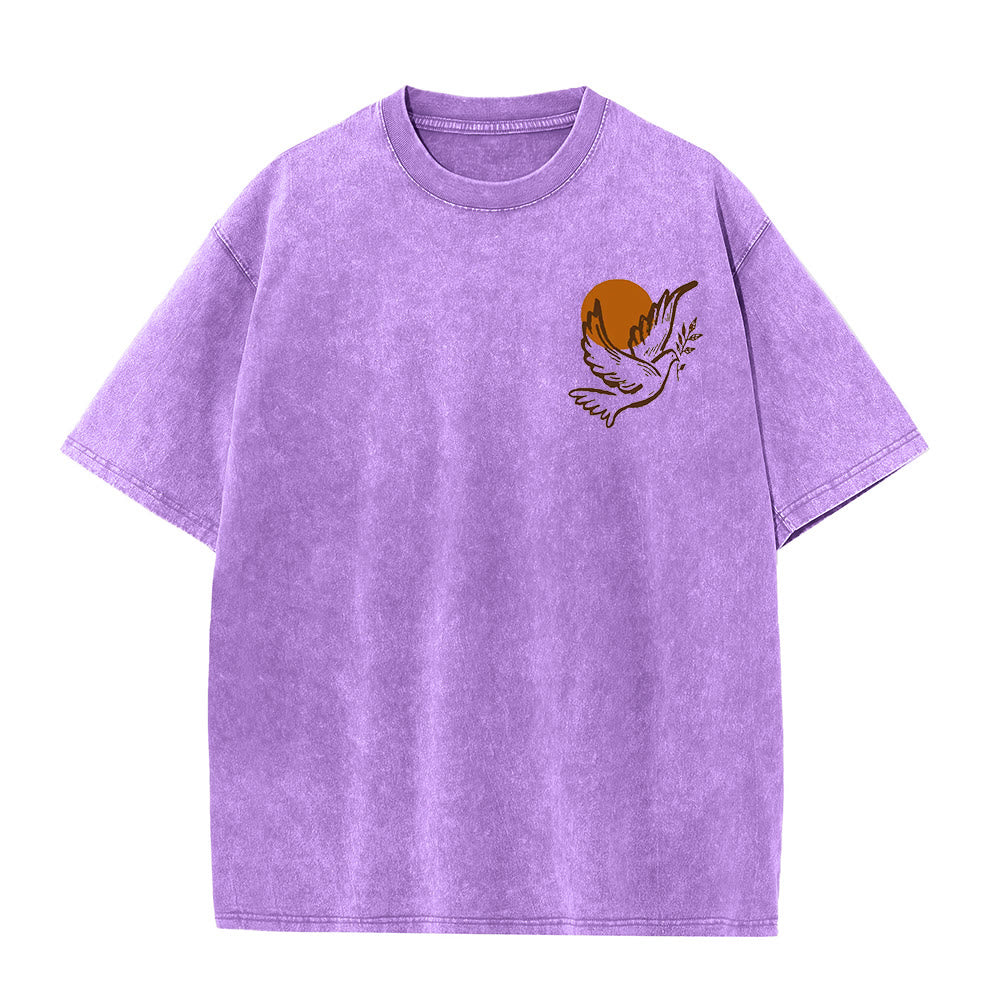 Christianartworkshop Spirito del Signore e Libertà T-shirt unisex lavata - image 13
