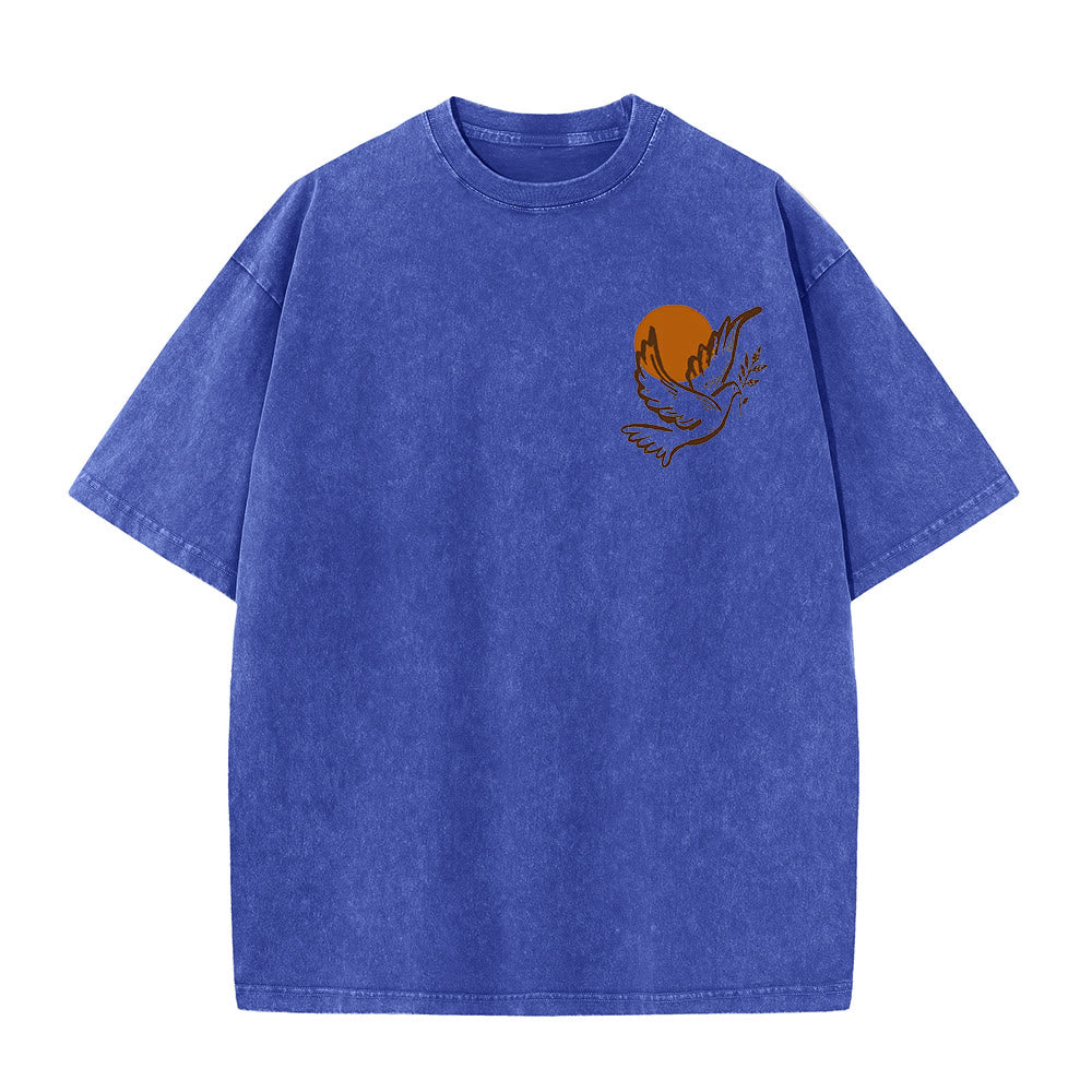 Christianartworkshop Spirito del Signore e Libertà T-shirt unisex lavata - image 5