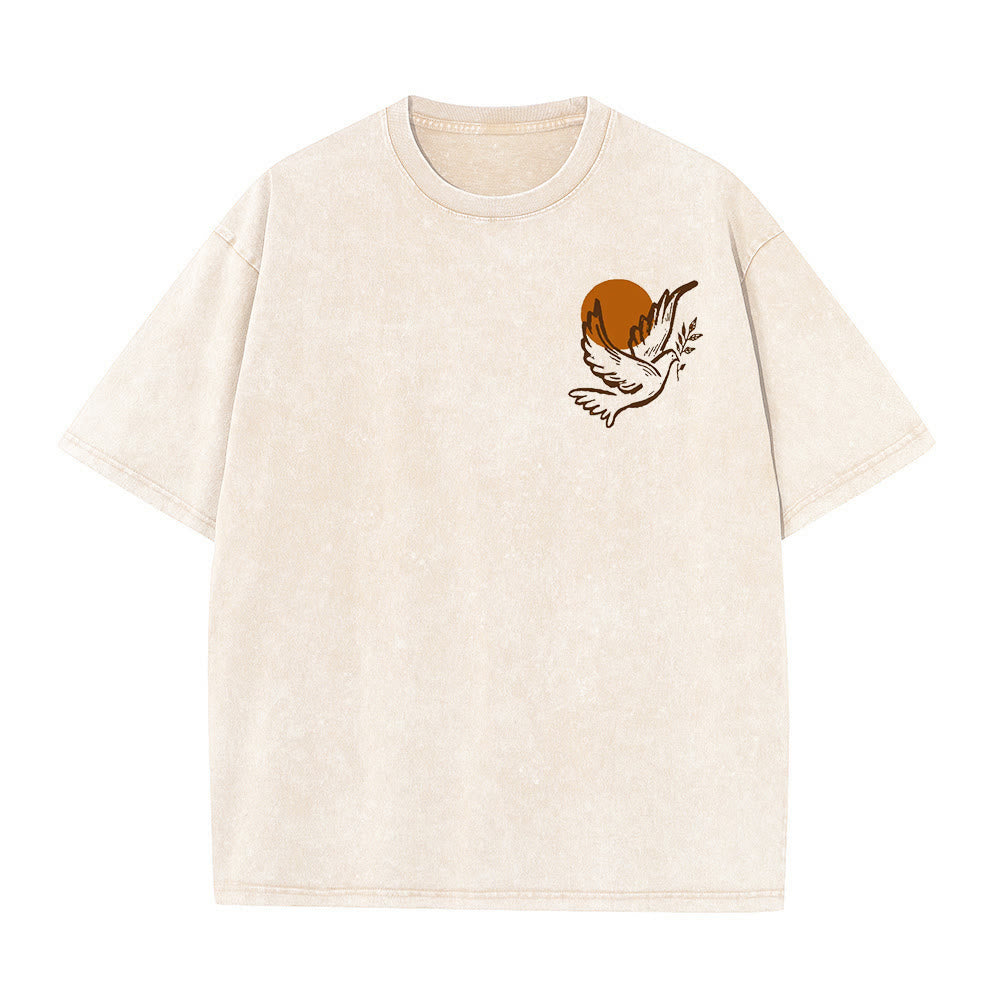 Christianartworkshop Spirito del Signore e Libertà T-shirt unisex lavata - image 3