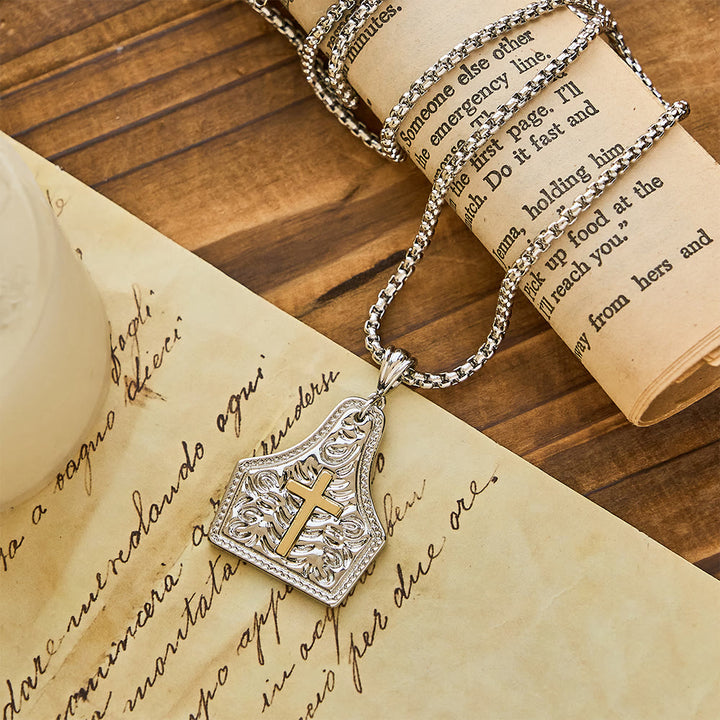 Christianartworkshop Collana con ciondolo a croce ornata: fede incrollabile da indossare ogni giorno - image 10