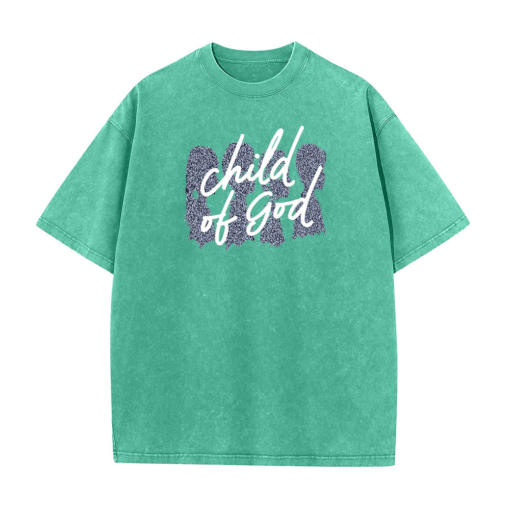 Christianartworkshop Bambino di Dio T-shirt unisex lavata - Verde - 5XL - image 7