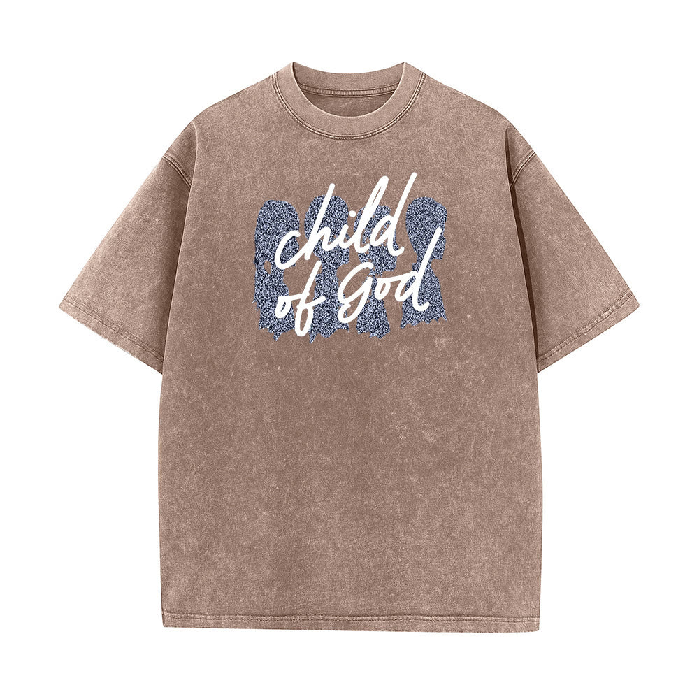 Christianartworkshop Bambino di Dio T-shirt unisex lavata - Caffè - 5XL - image 6