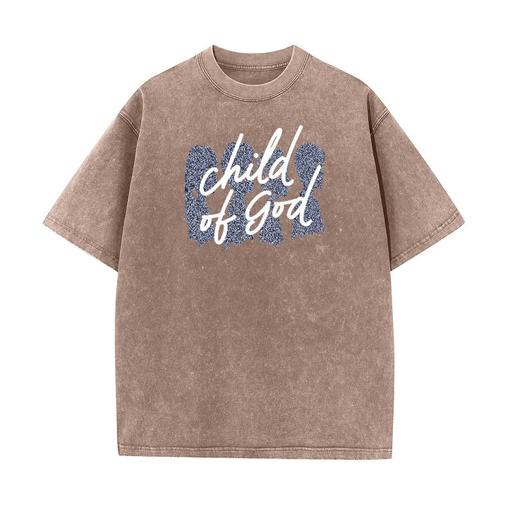 Christianartworkshop Bambino di Dio T-shirt unisex lavata - Caffè - 5XL - image 6