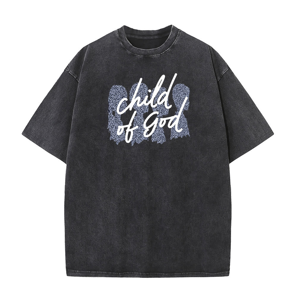 Christianartworkshop Bambino di Dio T-shirt unisex lavata - Nero - 5XL - image 1