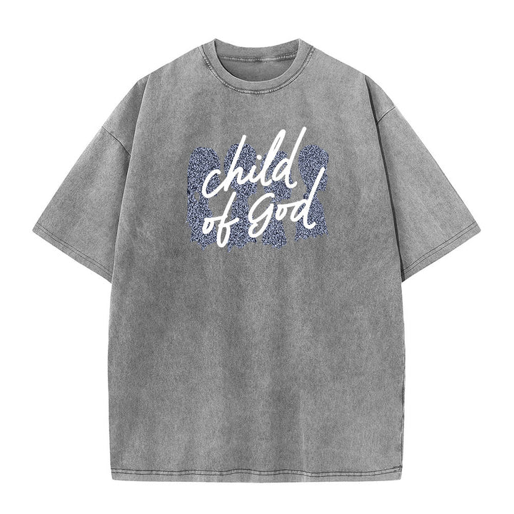 Christianartworkshop Bambino di Dio T-shirt unisex lavata - Grigio - 5XL - image 3