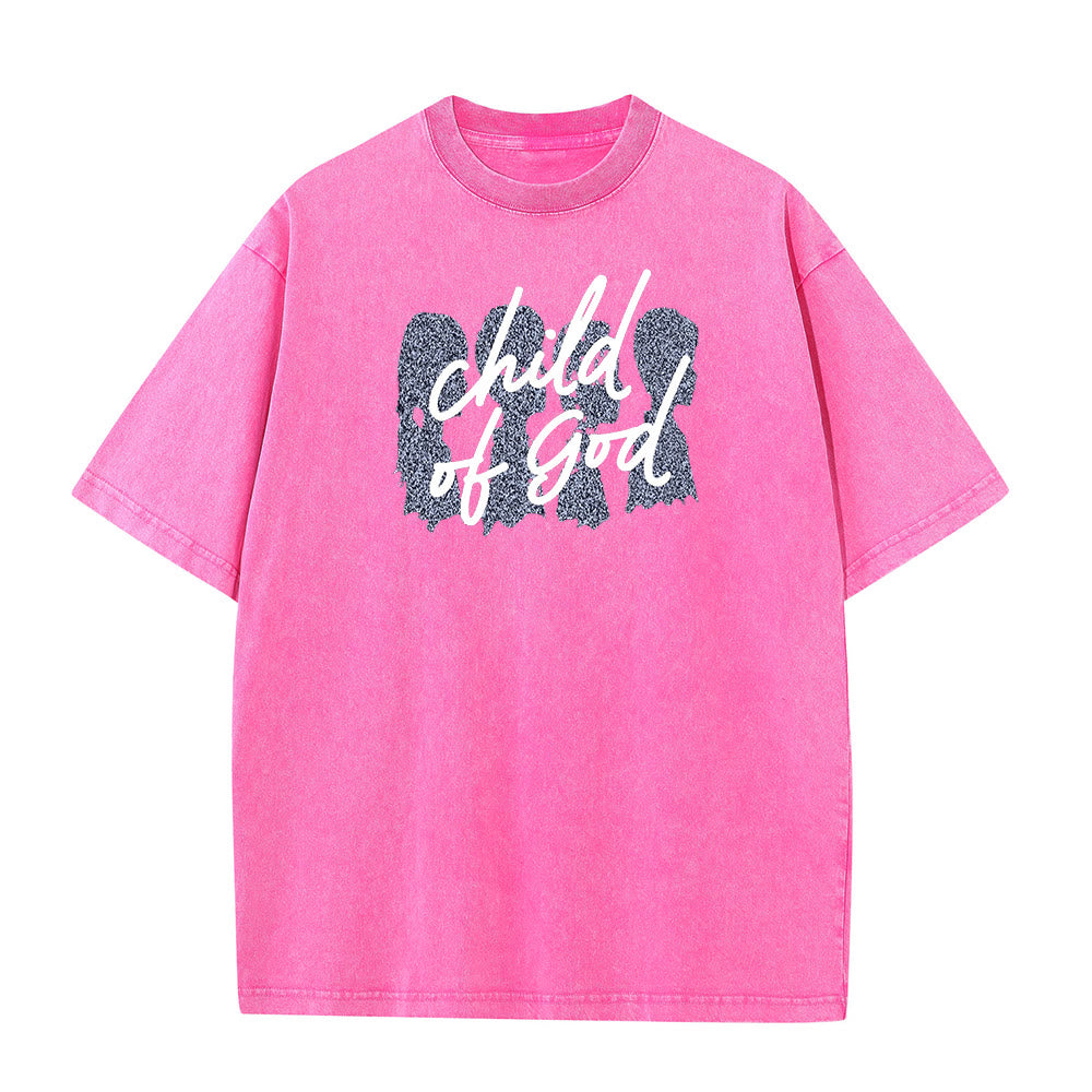 Christianartworkshop Bambino di Dio T-shirt unisex lavata - Rosa - 5XL - image 8