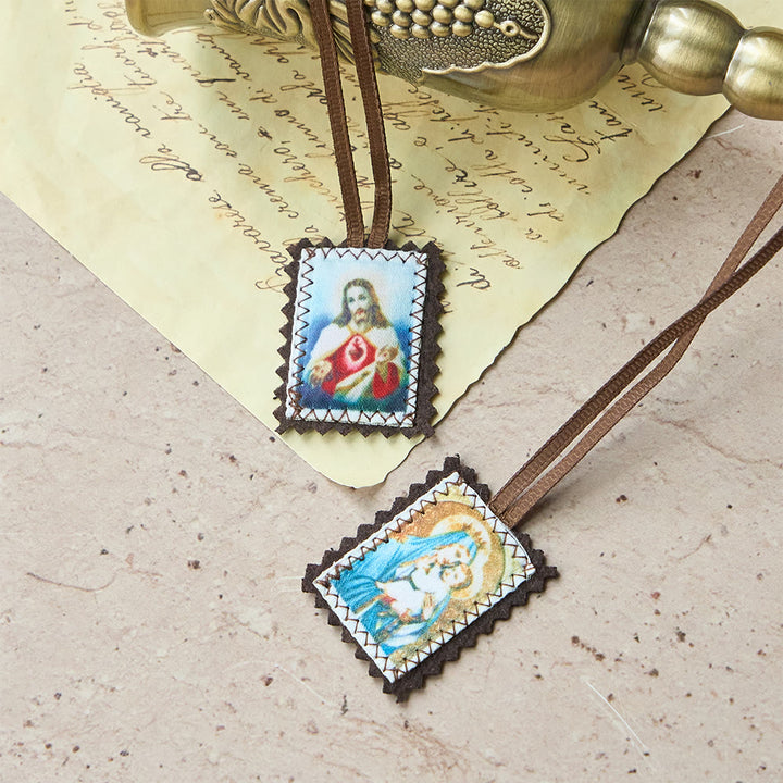 Christianartworkshop Sacro Cuore e Scapolare della Madonna – Una doppia devozione a Gesù e Maria - image 7