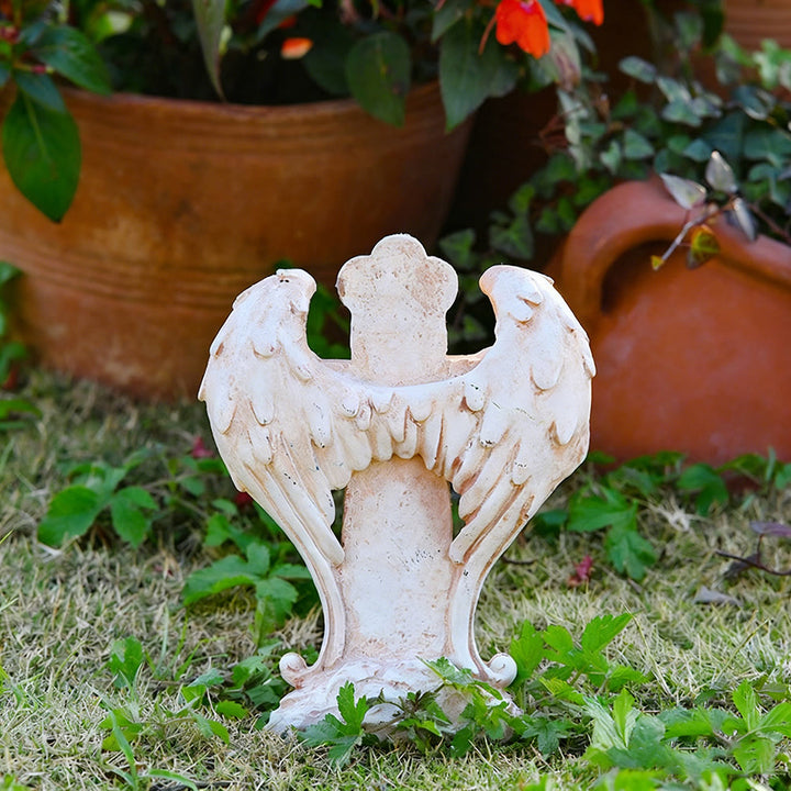 Christianartworkshop Ornamento da tavolo con croce alata, misericordia e pace: la sua abbondante grazia quotidiana - image 3