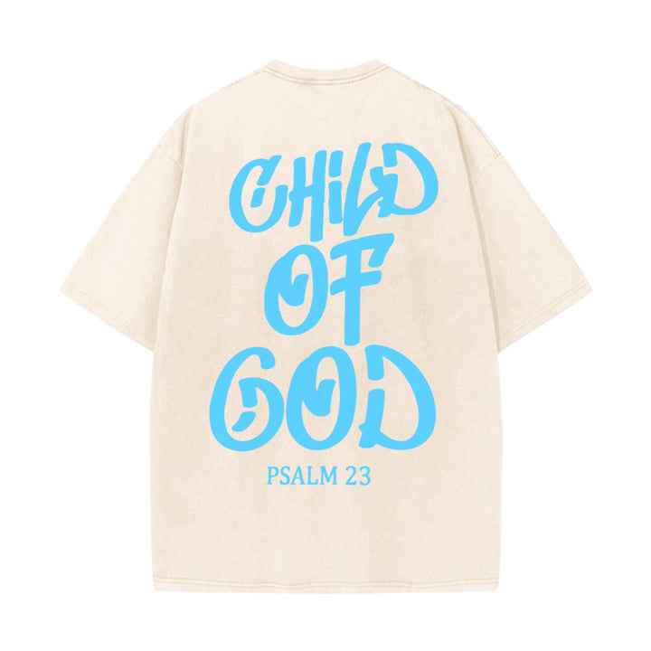 Christianartworkshop Maglietta unisex lavata Chic Spiritual Child of God Salmo 23 - Albicocca - 5XL - image 10