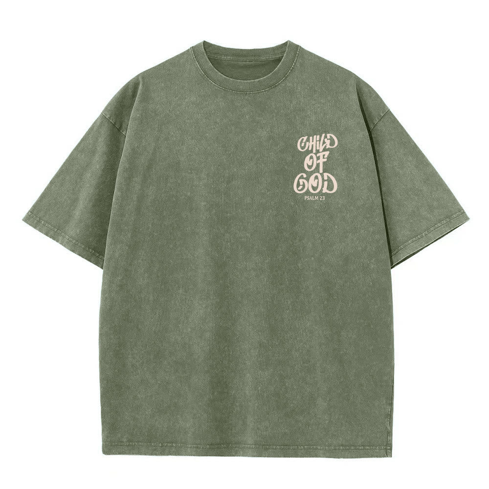 Christianartworkshop Maglietta unisex lavata Chic Spiritual Child of God Salmo 23 - image 5