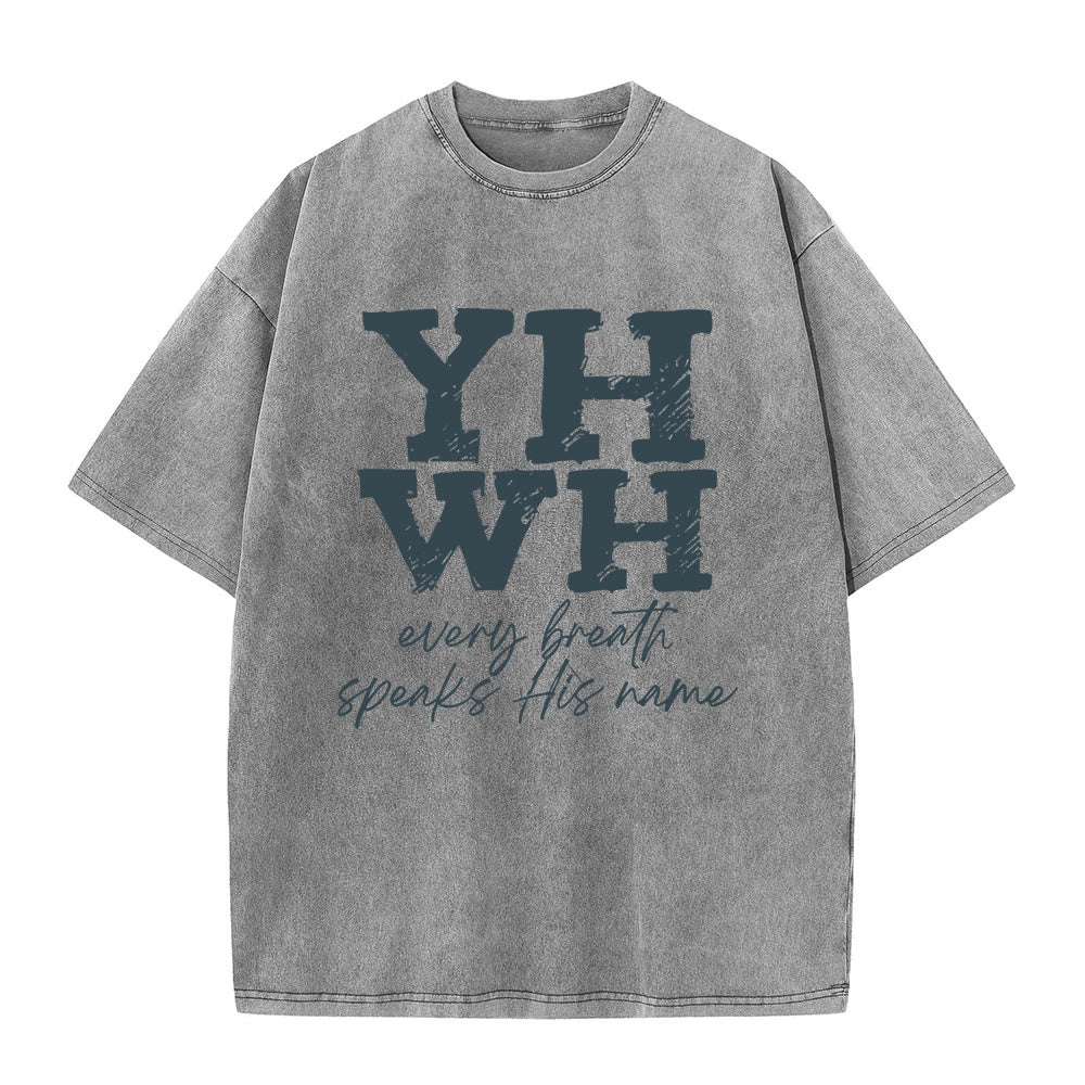 Christianartworkshop Ogni respiro pronuncia il suo nome T-shirt unisex lavata - image 11