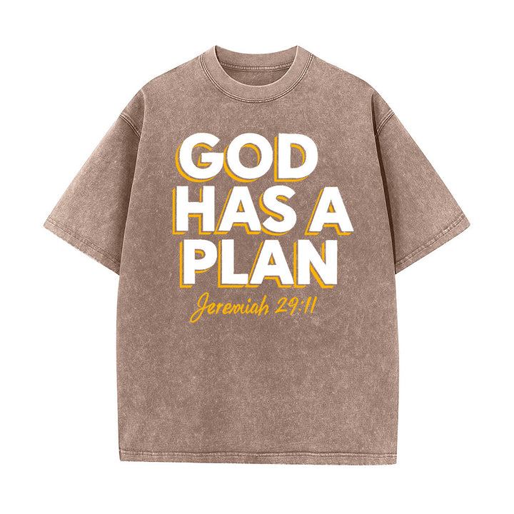 Christianartworkshop Dio ha un piano - T-shirt unisex lavata - Marrone - 5XL - image 5