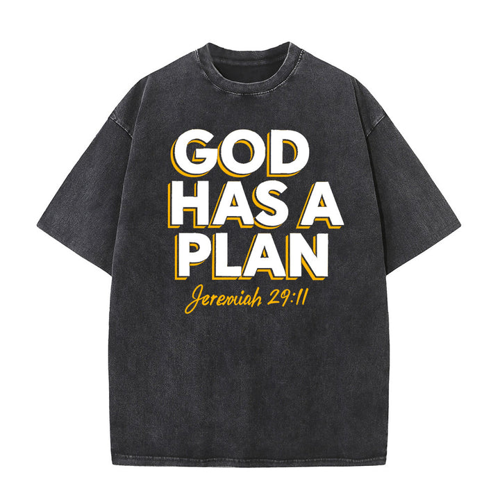 Christianartworkshop Dio ha un piano - T-shirt unisex lavata - Nero - 5XL - image 2