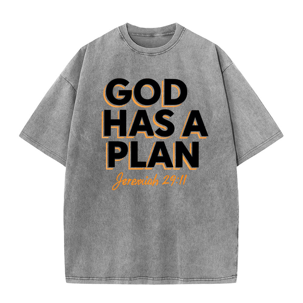 Christianartworkshop Dio ha un piano - T-shirt unisex lavata - Grigio - 5XL - image 4