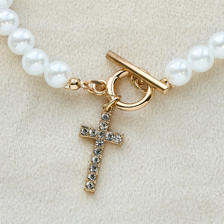 Christianartworkshop Elegante collana con ciondolo a croce e perline: indossala ogni giorno per sentirti a tuo agio - image 8